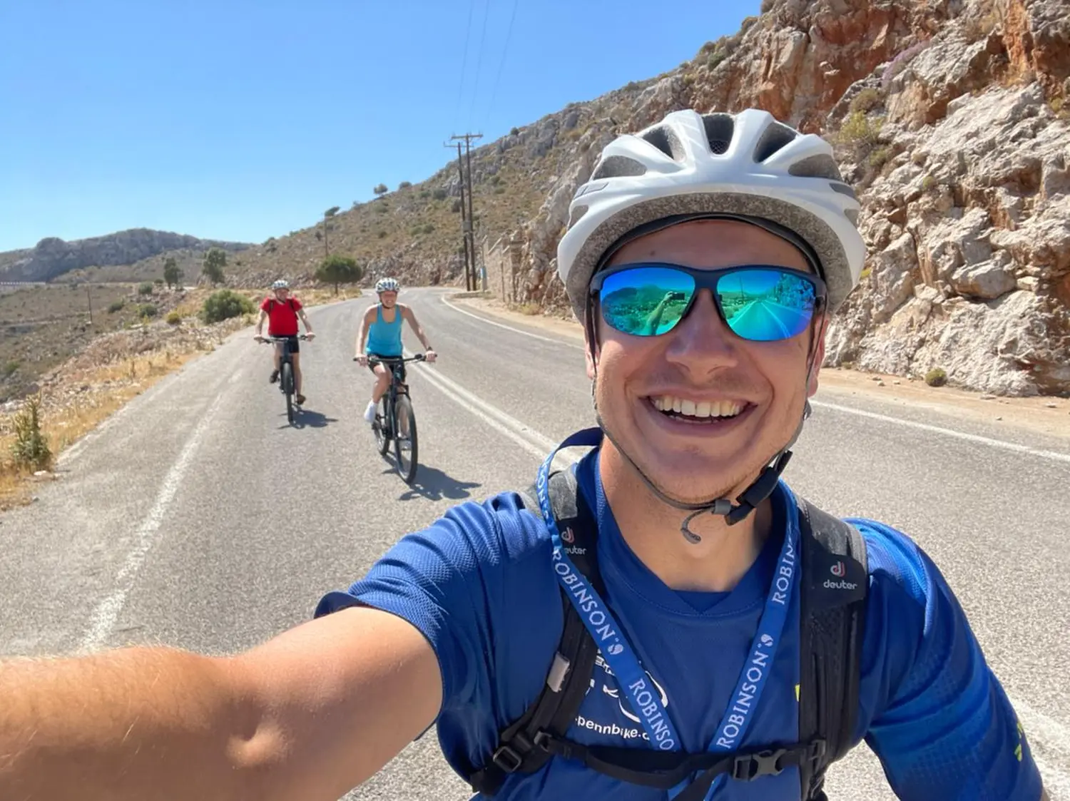 Menschen auf Fahrrädern von Dodekanes Bikes 